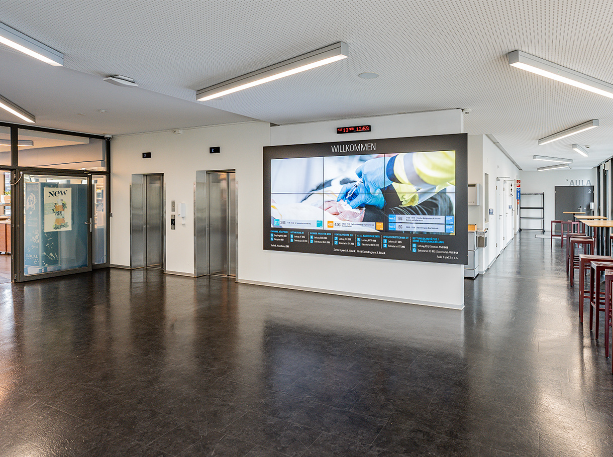 Digital signage room displays and event displays