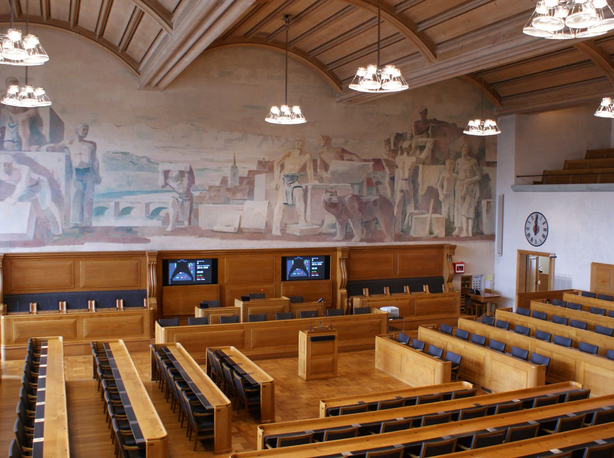 Reference image Bern City Hall, Council Chamber