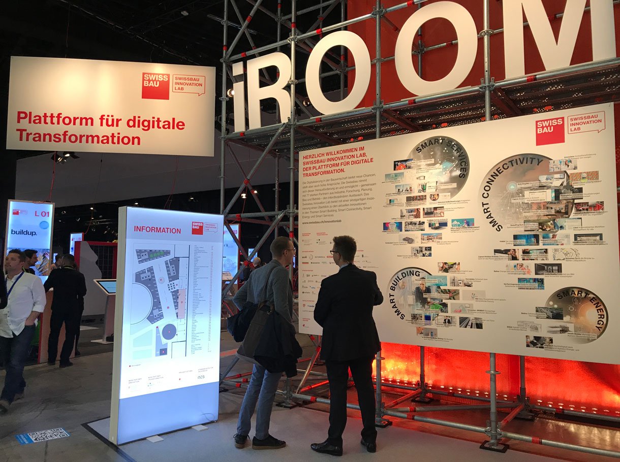 Reference image Swissbau Innovation Lab 2020 - iRoom