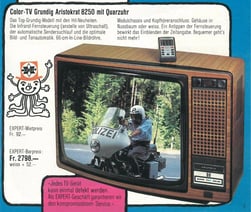 First color television sets