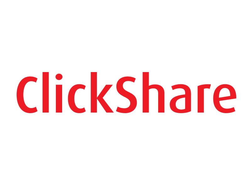 Product logo of clickshare in red