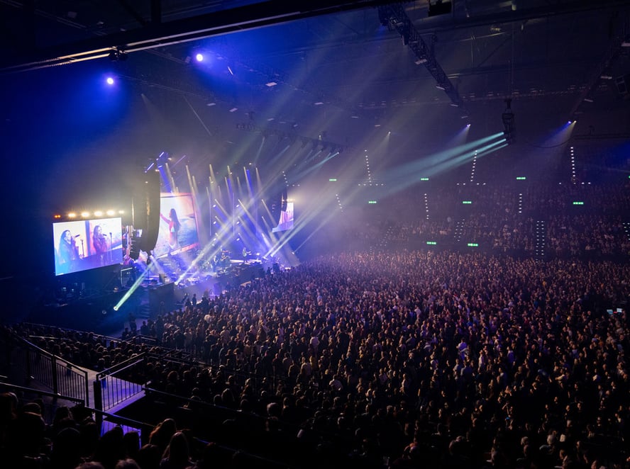 Gölä 25th anniversary concert, Hallenstadion Zurich, technical partner Kilchenmann