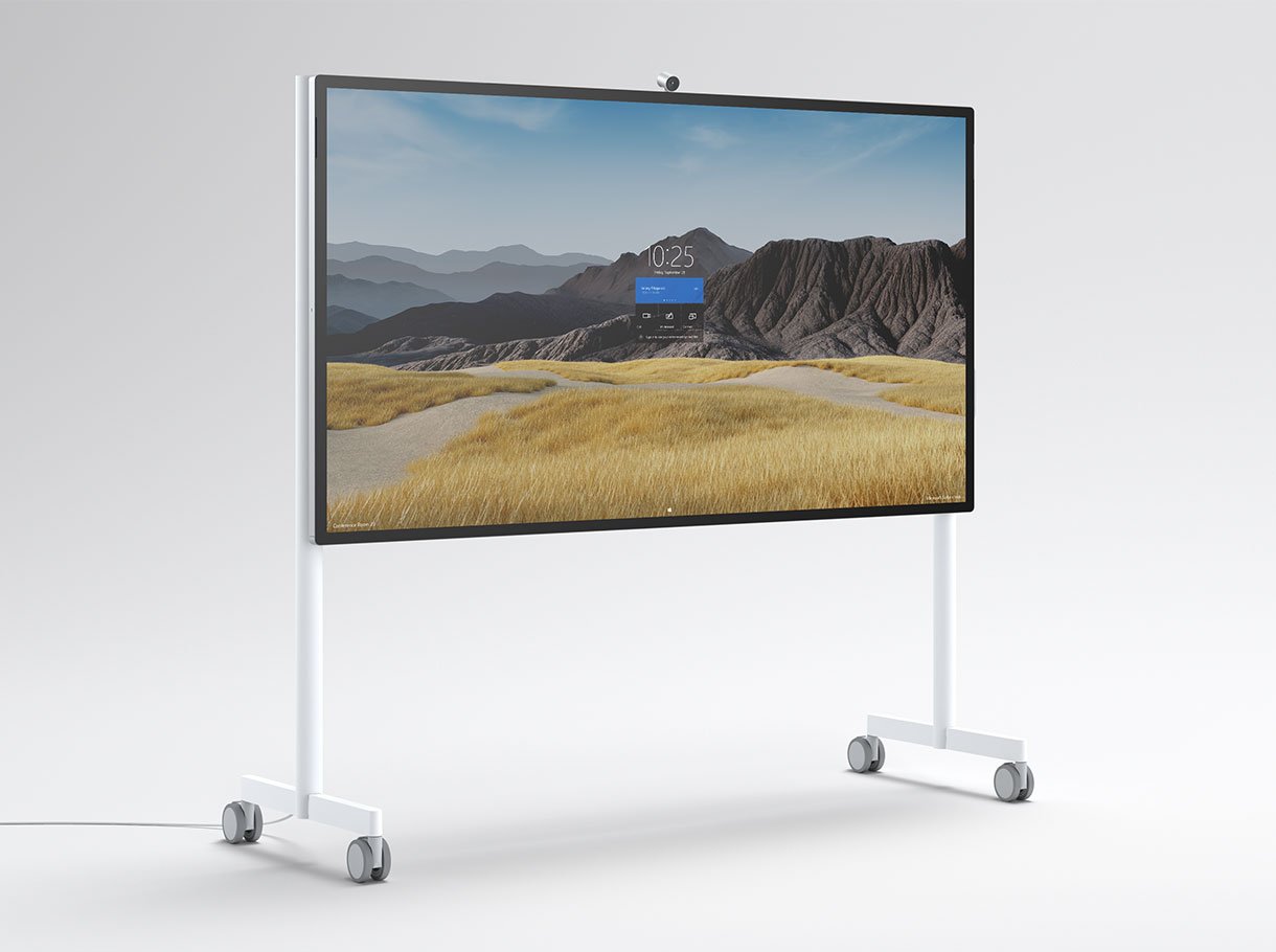 Finally here! The big 85-inch Microsoft Surface Hub 2S